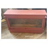 1 section barrister bookcase - red