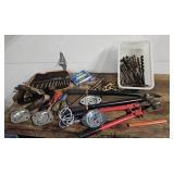 Drill bits, bolt cutters, tie downs, etc