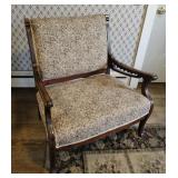 Floral pattern parlor chair 32"22"16"seat