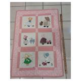 Sun bonnet baby doll quilt