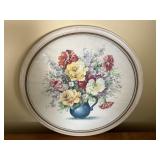 Vintage Jo Roelofs floral print approx 17"