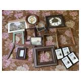 Tub of misc art & frames - projects