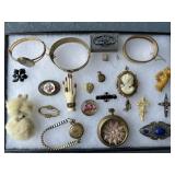 Interesting mix of jewelry- some