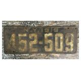 1919 NY license plate