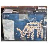 28" Lighted Feeding Doe Yard Sculpture