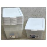 Sterilite 6 quart Storage containers 9 new w/lids