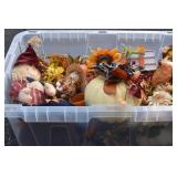 Large tote of Fall decor. (Pick Up Bldg 2)