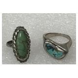 Turquoise? Sterling silver rings