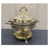 Vintage silver-plated chafing dish or food warmer