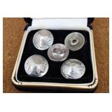 Buffalo nickles,  buttons