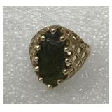 10k Gold Ring- Dragon Scale Stone