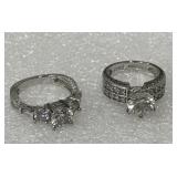 2 Sterling silver rings