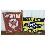 Texaco, Chevrolet reproduction signs