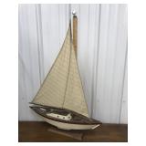 Model sailboat *not perfect