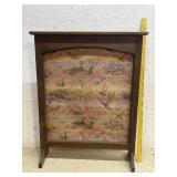 Fireplace Screen w/tapestry - ducks