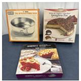 2 Springfoam pans & Deep Dish Pie Pan