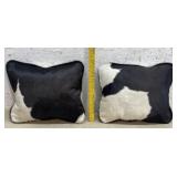 2 Cow Hide Pillows