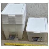 10 NEW Sterilite 6 Quart Storage Containers w/lids