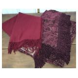 Throws w/ tassels- cashmere/wool