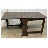 Gate Leg Table / Pine/ 63/36/39