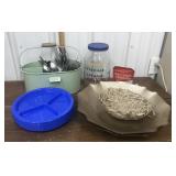 End of consignment goodies- flatware, plates,