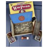Cigar box with 2 price marker stamps in their