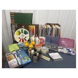 Lot Of Art Supplies And art Books / magazines