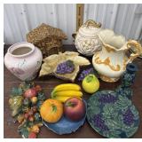 Cookie Jars*not Perfect, Pitcher, Fruit, Vase,