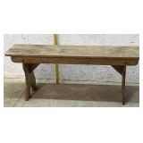 Bucket Bench/ Oak/ 48/12/19