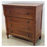Early Cherry 4 Drawer Dresser 42/21/44
