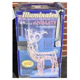 ANIMATED Standing Reindeer Figure (head moves!)