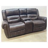 Double Leather Recliner 80ï¿½/ Very Clean!!!!