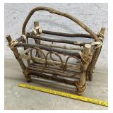 Adirondack twig Magazine Holder