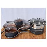 Gotham Steel Copper Lined Cookware 12 pc Set
