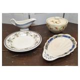 4pcs china - Halls autumn leaf, Nathan Straus,