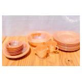 Lot of vintage Fire King Peach Lustre