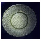 Pattern glass plate - Glows green under strong UV