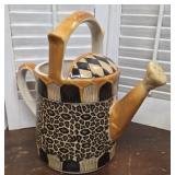 Leopard pattern china watering can