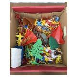 Cowboys and Indians plastic figures set