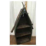 Canoe shelf- wooden