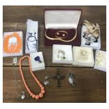 Jewelry sets ï¿½ necklaces, earrings, watch, pins