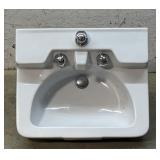 Bathroom Sink w/ Chrome Fixtures