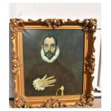 Signed El Greco painting in Vintage Frame