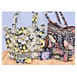 Vera Bradley lot-Large Tote, Medium Tote, 3