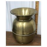 Brass? Spittoon full of sand, shells