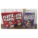 2 Flutie Flakes Doug Flutie collectors boxes and