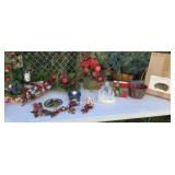 Box nice Christmas - trees, wire greenery basket,