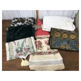 Tablecloth, table runners, bed skirt