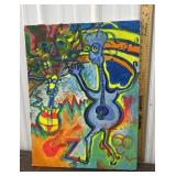 Strange Painting on canvas musical theme