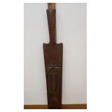 Wooden hand carved clothing beater